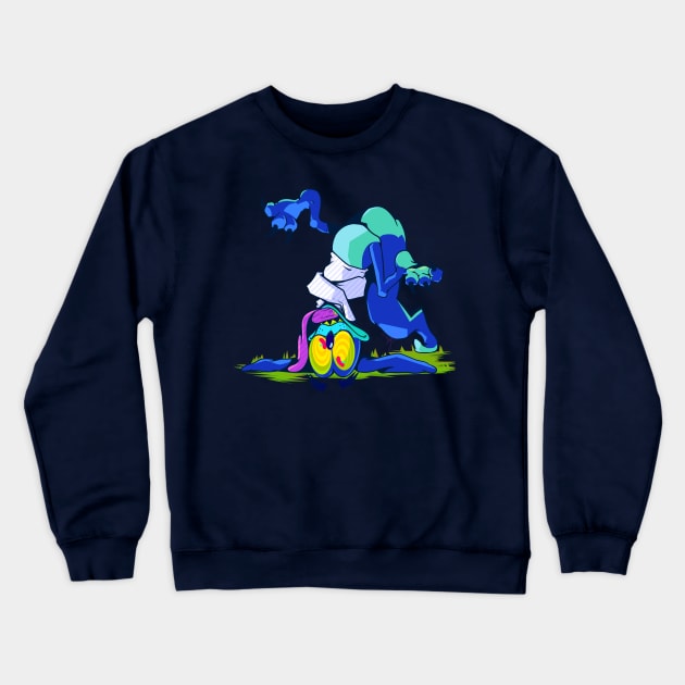 Ripper Roo 2 Crewneck Sweatshirt by Fluffbot's Lair